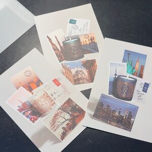 Diptyque post cards - set of three